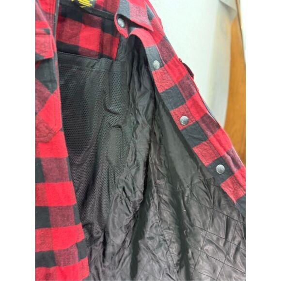 Scorpion Covert Moto Flannel Mens Plaid Full Zip Snap Shirt Size 3XL - Picture 7 of 10